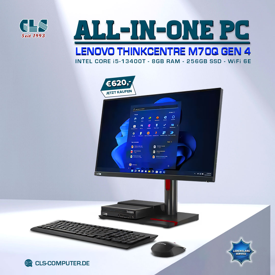 cls_computer's tweet image. 💡 Der Lenovo ThinkCentre M70q Gen 4 ist hier, um Ihren Arbeitsplatz neu zu definieren! Ultraschlank und dennoch vollgepackt mit High-End-Funktionen.

👉 KLICKEN: cls-computer.de/intel-mini-pc-… und steigern Sie Ihr Tech-Game!

#lenevo #CompactComputing #Lenovo #ThinkCentre #minipc