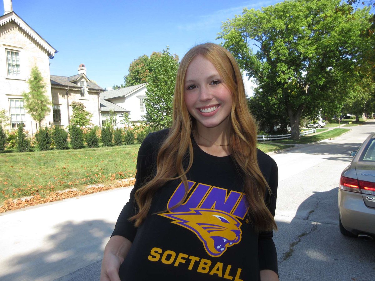 brynnacton's tweet image. I’m so excited to announce my commitment to play softball and continue my academic career 
 at the University of Northern Iowa! So thankful💛💜 @UNISoftball