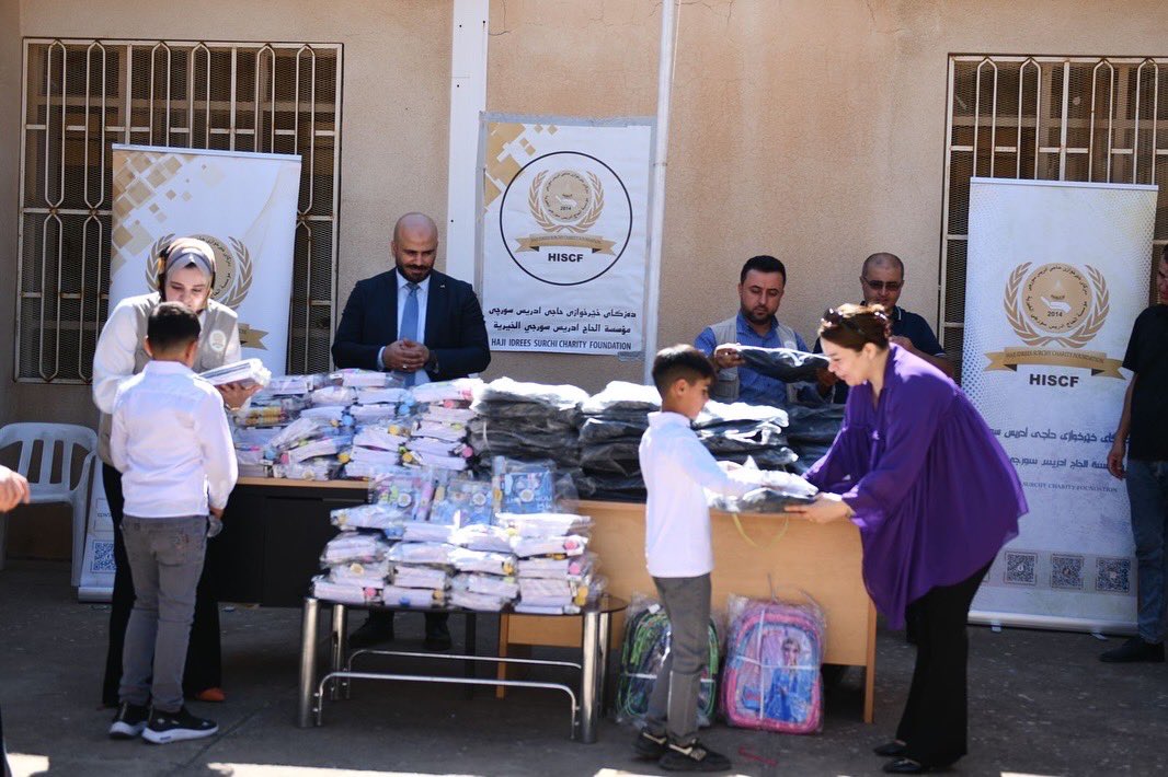 IdreesCharity's tweet photo. As part of our ongoing commitment to supporting education, the Haji Idrees Surchi Charity Foundation proudly provided school supplies to students in need in the village of Naw Kandan on the first day of school in Kurdistan. We believe that every child deserves access to the tools necessary for learning, and we are dedicated to ensuring that no student is left behind. Education is the foundation for a brighter future, and we will continue to support our youth as they pursue their dreams. Through these efforts, we strive to empower the next generation with knowledge and opportunity.