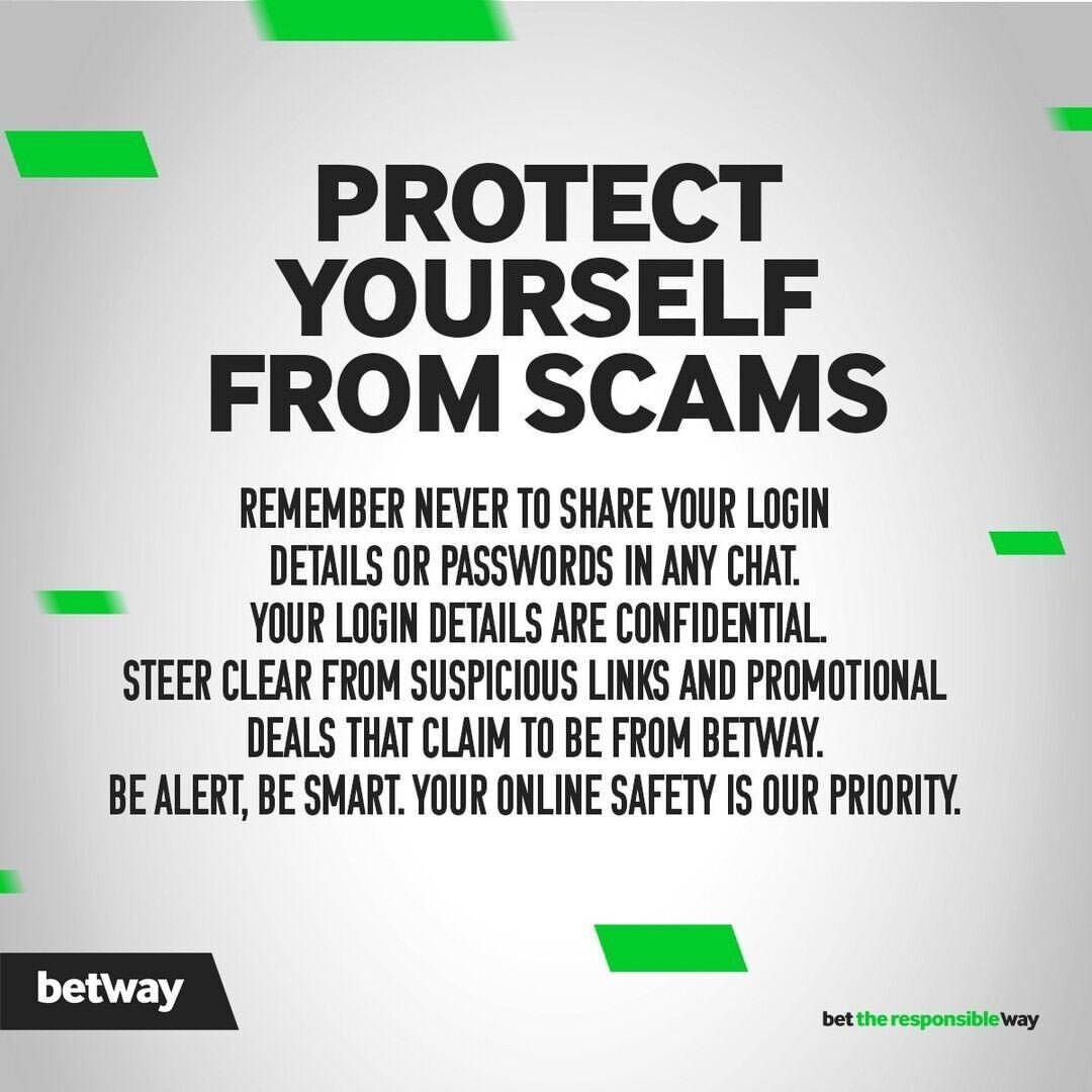 Betway_Nigeria's tweet photo. Be smart, be safe 🛡️.

Remember, never disclose your login credentials or click on suspicious links.

👀 Your online security is crucial to us! https://t.co/ygBRDJNeH8