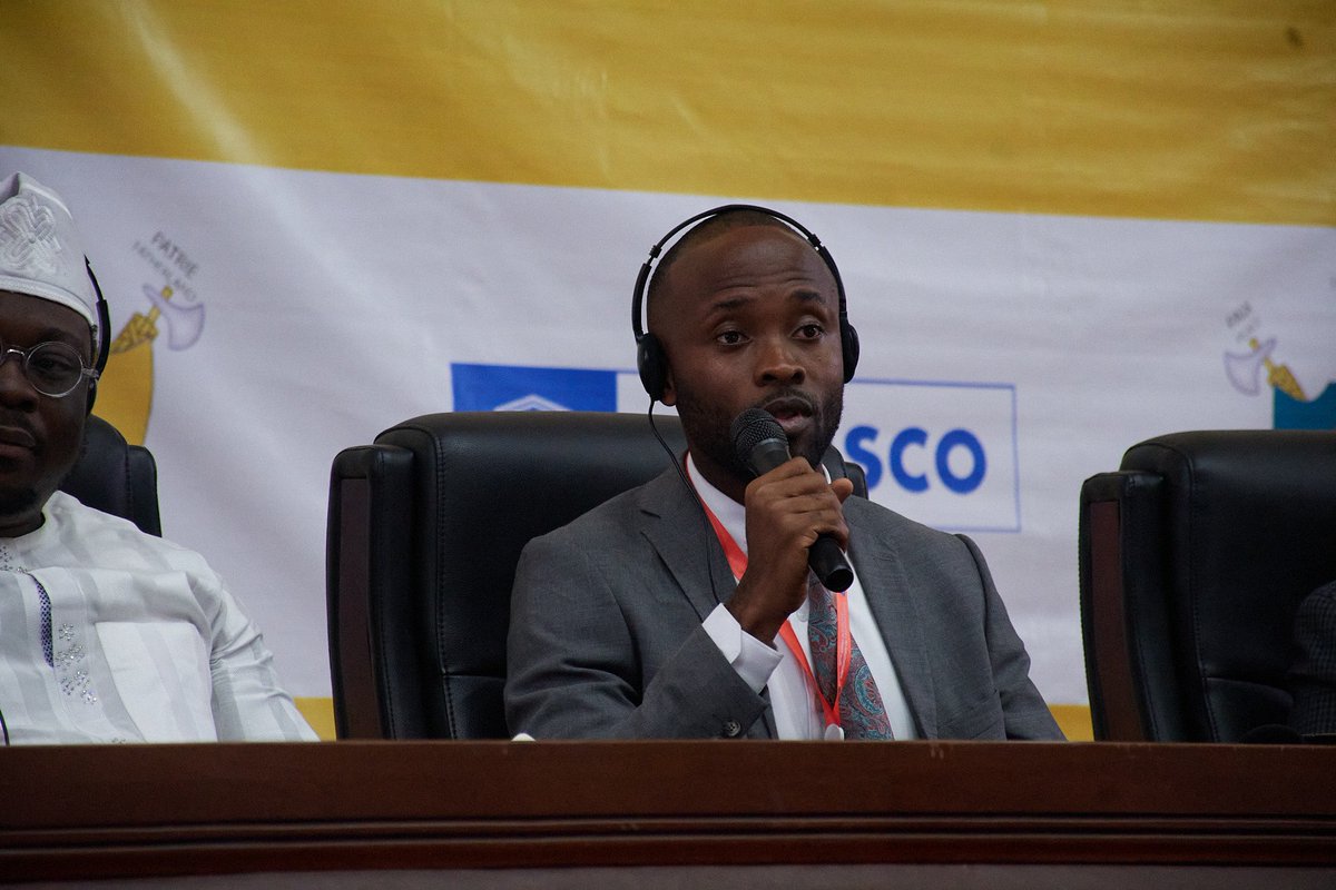 paul_amanor's tweet photo. At the #ILDay2024 celebration, I joined the other stakeholders for a plenary session on literacy. My message: It’s important we empower educators through capacity building trainings, technology integration and incentives to foster literacy in Africa's growing youth population. https://t.co/gIf64QY7gs
