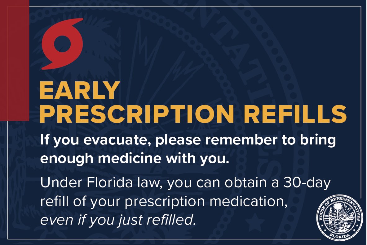 Florida House of Representatives (@myflhouse) on Twitter photo As Tropical Storm Helene approaches Florida, please heed the warnings of <a href="/FLSERT/">FL Division of Emergency Management</a> and local emergency management professionals. If you live in an area where evacuation is deemed necessary, remember to pack your prescription medication and any other medical supplies. As Tropical Storm Helene approaches Florida, please heed the warnings of <a href="/FLSERT/">FL Division of Emergency Management</a> and local emergency management professionals. If you live in an area where evacuation is deemed necessary, remember to pack your prescription medication and any other medical supplies.