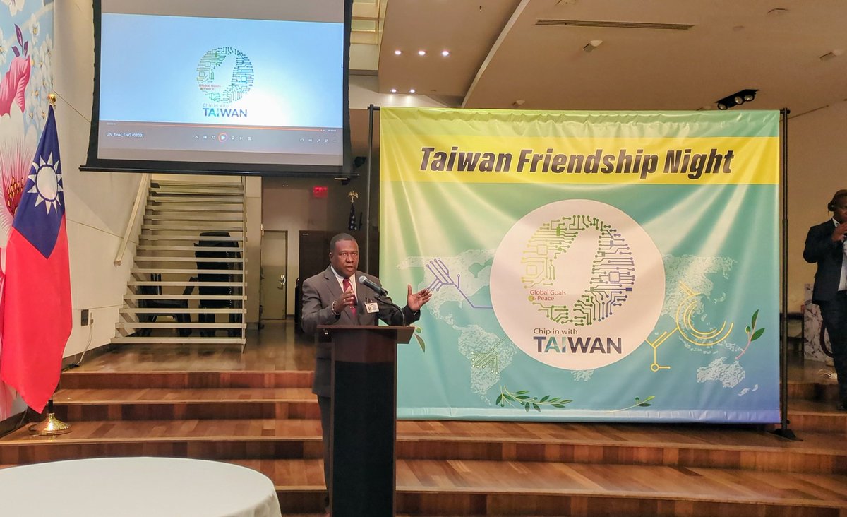 External Affairs Minister Hon Alva Baptiste at the "Taiwan Friendship Night" held during #UNGA79, acknowledged Taiwan's contribution to global sustainable development and reiterated Saint Lucia's support for the country's inclusion in global processes.

#SaintLuciaAtUNGA