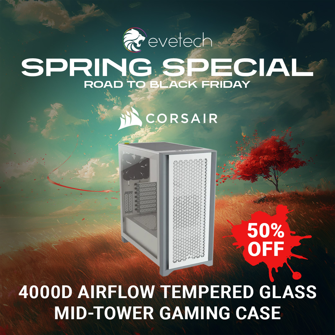 Evetech's tweet photo. Spring into savings with Evetech! 🌼 Our Spring Sale is packed with incredible deals on top-tier gaming tech. Upgrade your setup and dominate the competition.
💳https://t.co/jEEfcb4ayY
#Evetech #springspecial #roadtoblackfriday #gamers #gamingsetup https://t.co/WfGvL3ykkg