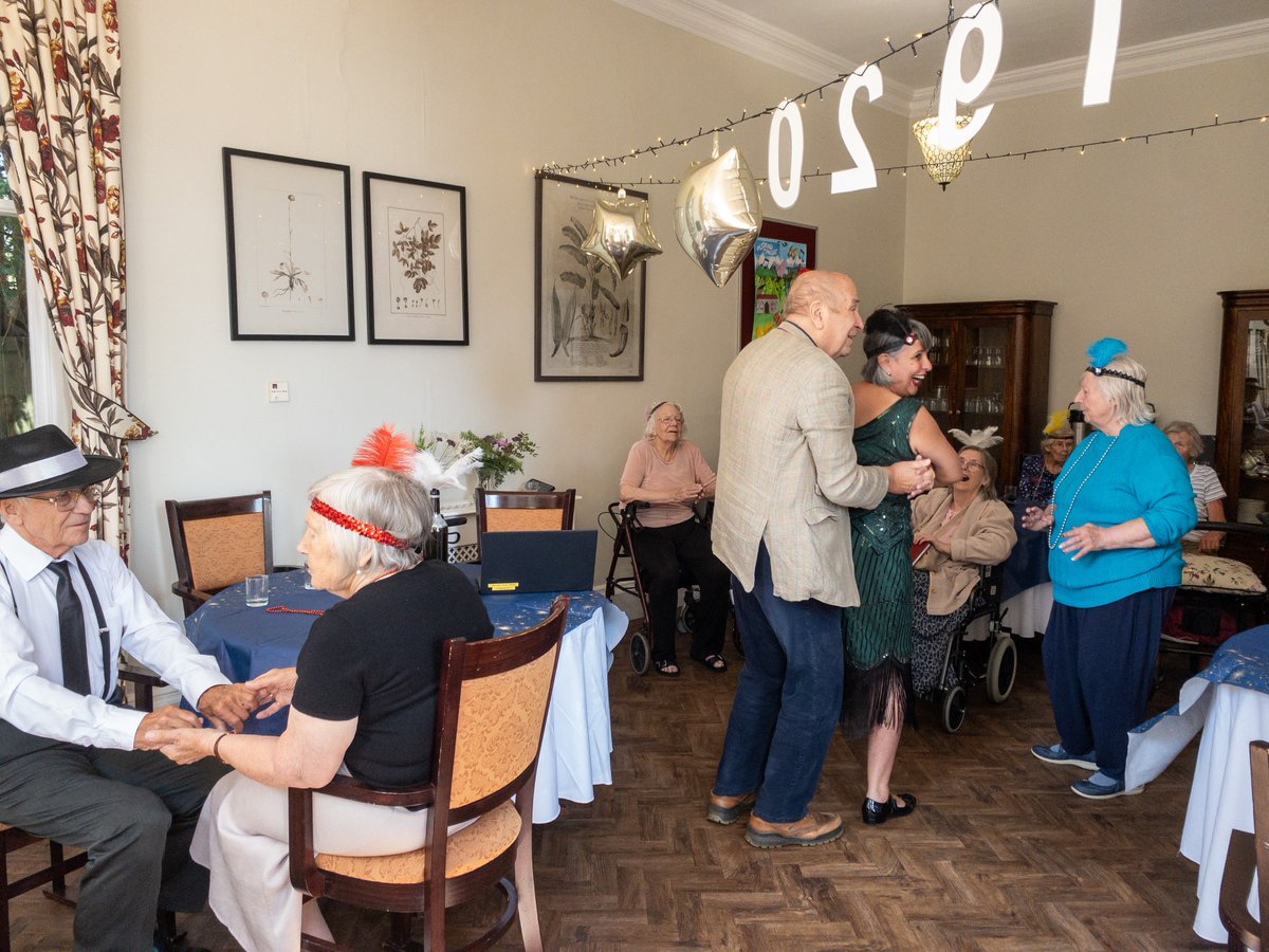 Our residents at Bartlett’s love to dance, so our recent 1920's-themed party was very popular. Many of our residents got into the party spirit with hair pieces and, in our decorated room, danced and enjoyed plentiful refreshments. #carehomelife