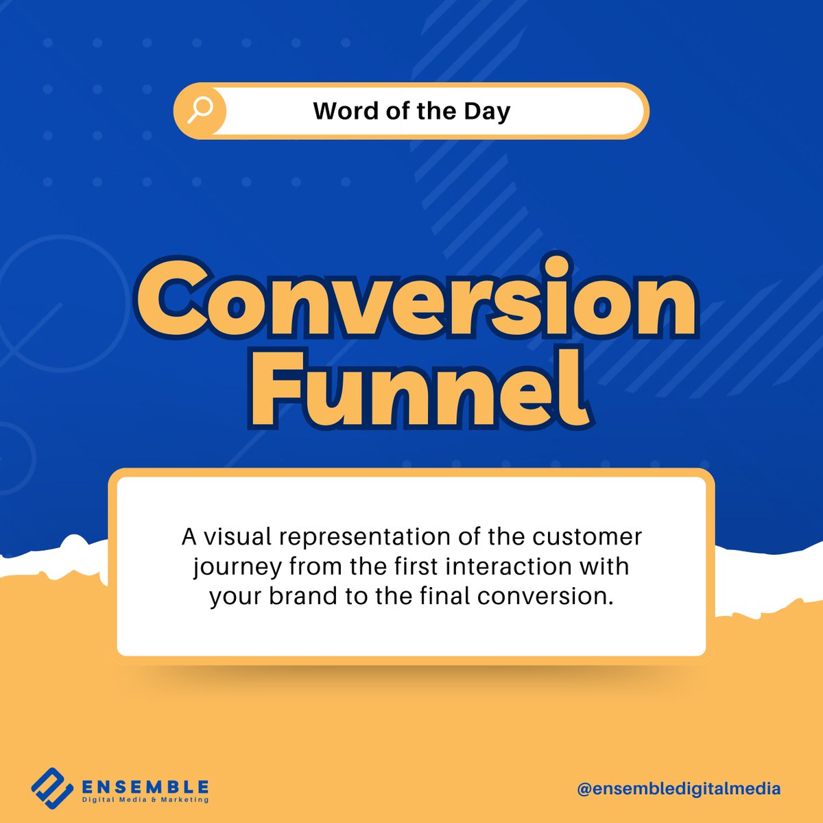 ensembledm's tweet image. 💼 Stay on Top of Your Marketing Game! 💼

It’s time for today’s Word of the Day—a quick and easy way to grow your knowledge and level up your business. Stay tuned and make the most of every post! 🎯

#MarketingMastery #DailyLearning #trivia #edm #wordoftheday #DigitalMarketing