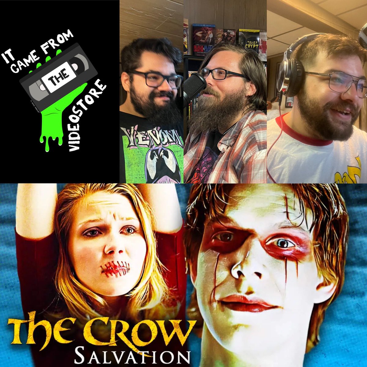 VidStoreRejects's tweet photo. Episode 148: The Crow:Salvation is streaming now wherever you listen to podcasts! #thecrow

https://t.co/eWw6BhrO48 https://t.co/jIOZEGNfHm