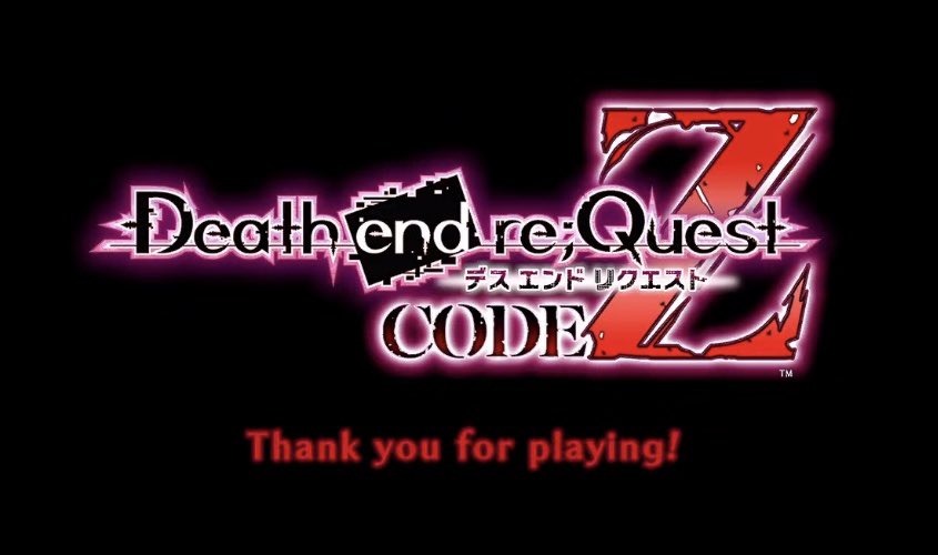 デスエンドリクエスCodeZ終わりました！ エンディングについての条件が