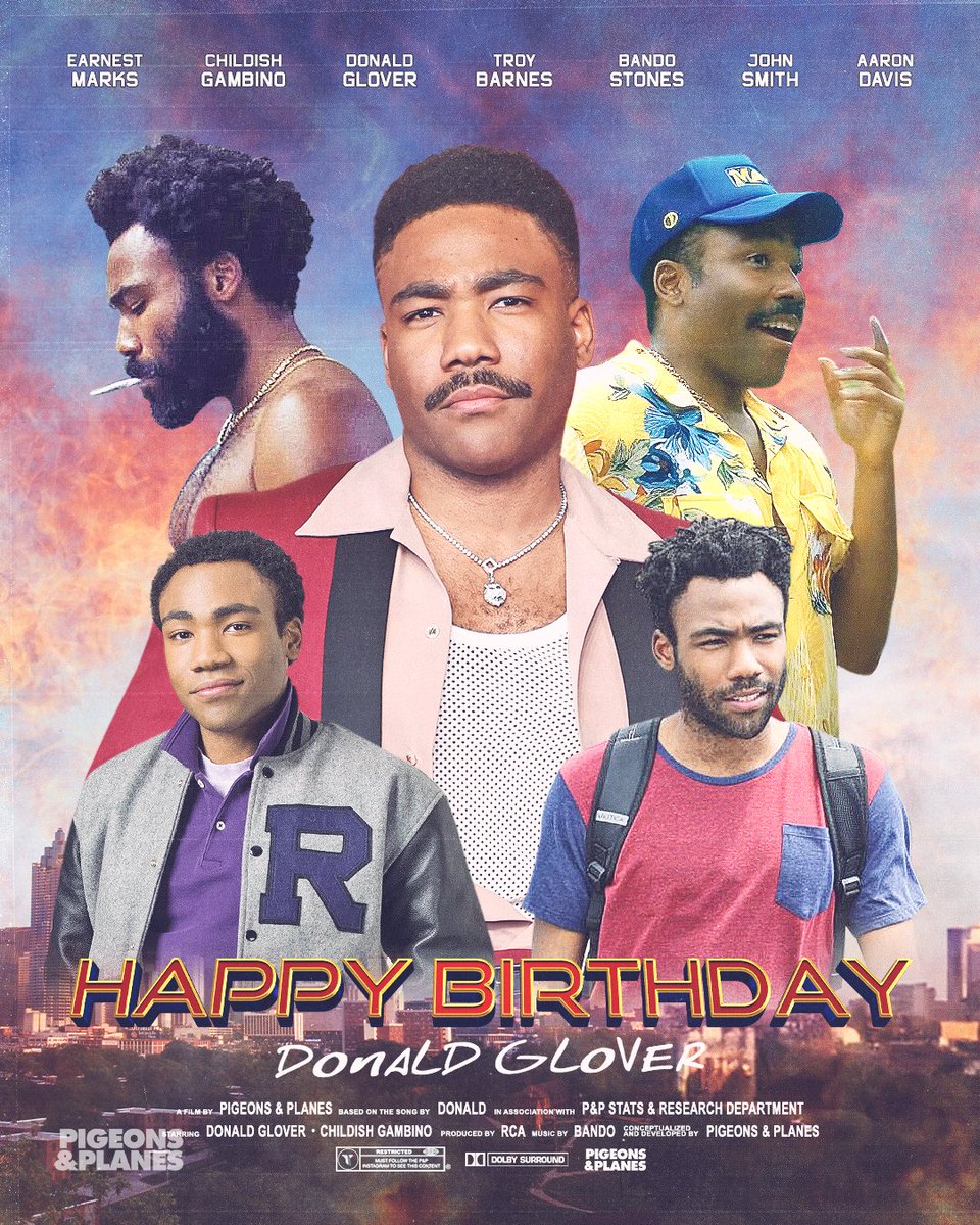 Happy Birthday to Donald Glover who turns 41 today🎂