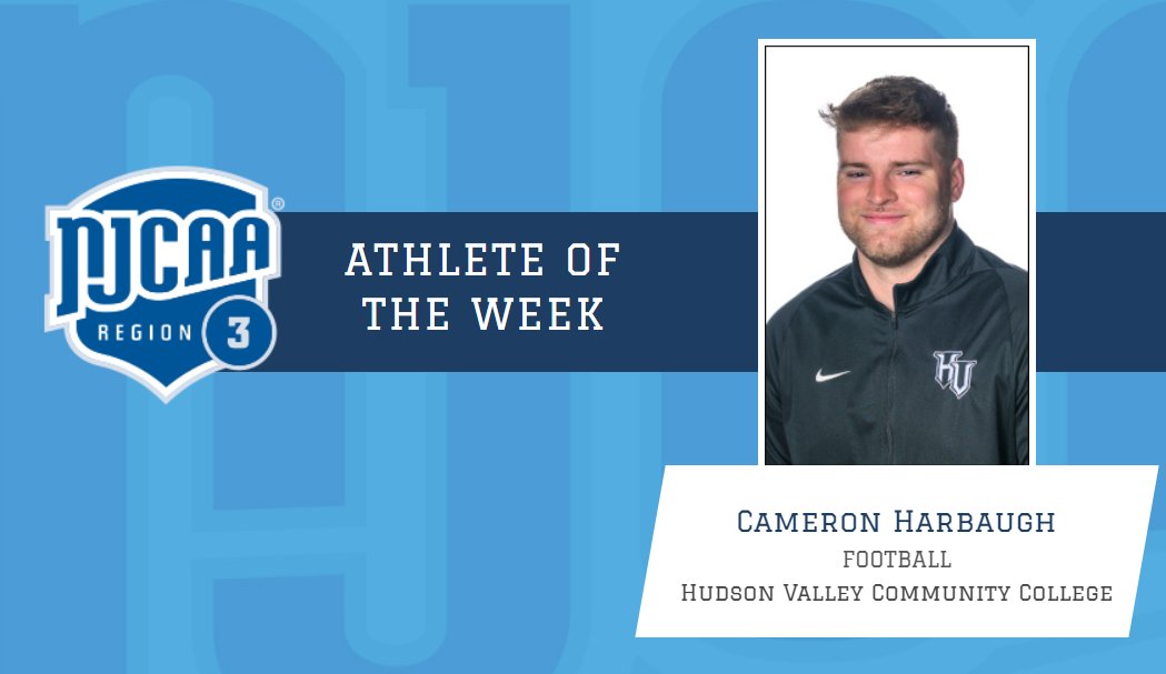 Hudson Valley CC's Cameron Harbaugh name <a href="/NJCAAReg3/">NJCAA REGION 3</a> Athlete of the Week

njcaaregion3.org/aotw/2024-25/f…