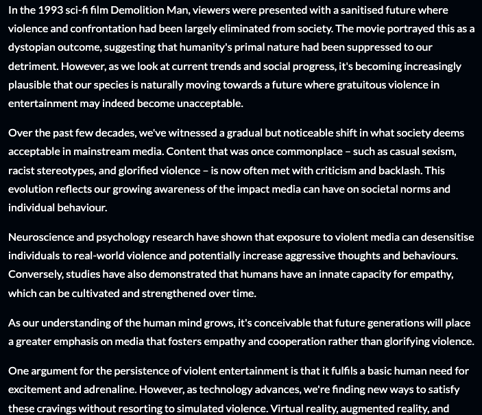 AVMedia2006's tweet photo. Rupert Read Writing: The Future of Violence in Entertainment https://t.co/SKVC6cErjb https://t.co/sSNmeZMPiN
