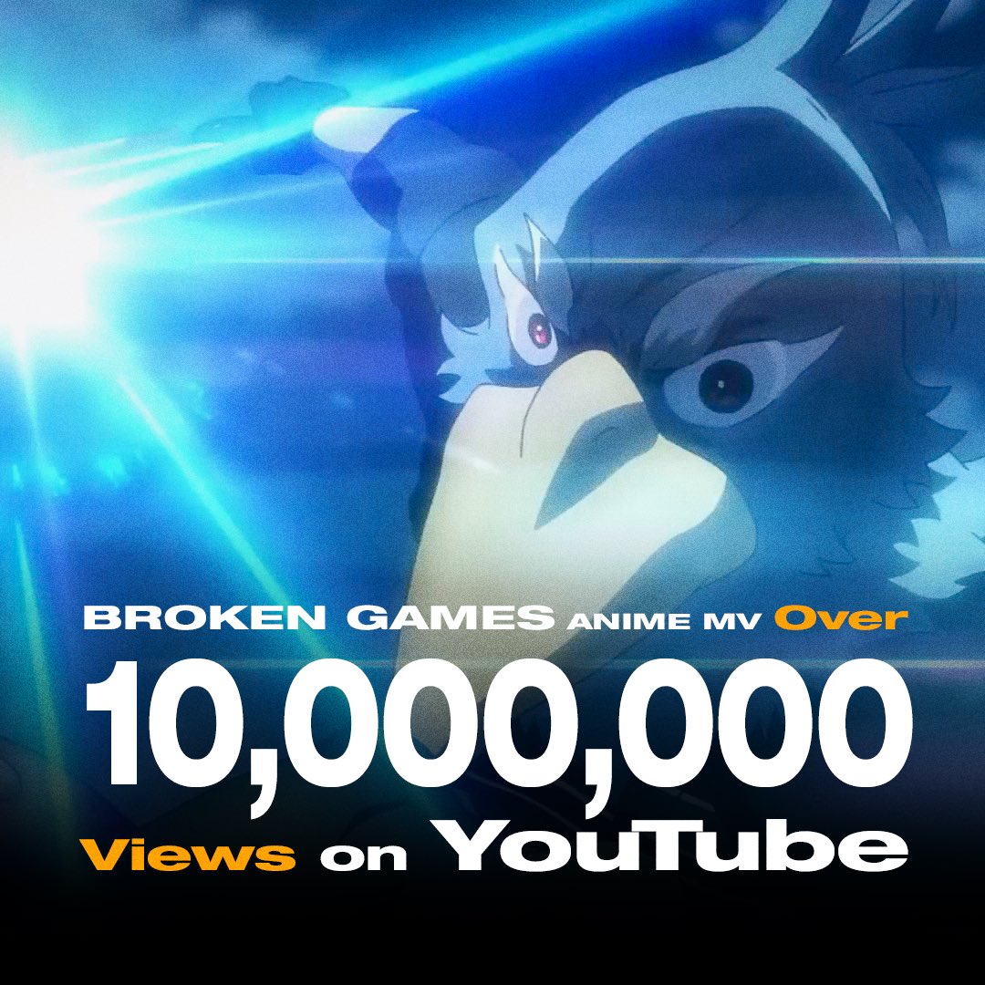 FZMZ_Official's tweet photo. 🍣 𝗧𝗛𝗔𝗡𝗞𝗦!!! 🤝
#BROKENGAMES
Anime Music Video
over 10,000,000 views on YouTube! 🔥
‼️1000万再生突破‼️
▶︎ https://t.co/MctdZXCSnp
#シャンフロ 2nd Seasonも放送間近📺
楽曲も引き続きお楽しみください✨
@ShanFro_Comic
#FZMZ
#NOまだ足らない https://t.co/85p81qctbF