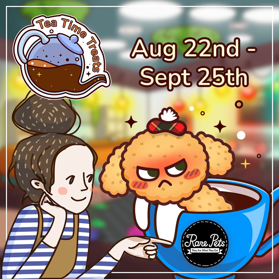 rarepetsgame's tweet photo. Time is running out! Today is your last chance to collect those adorable tea-themed pets and enchanting café decorations. Don’t forget to collect those final event points before they go! 🌿✨#RarePets #TeaTimeTreats https://t.co/iavJffo2hJ