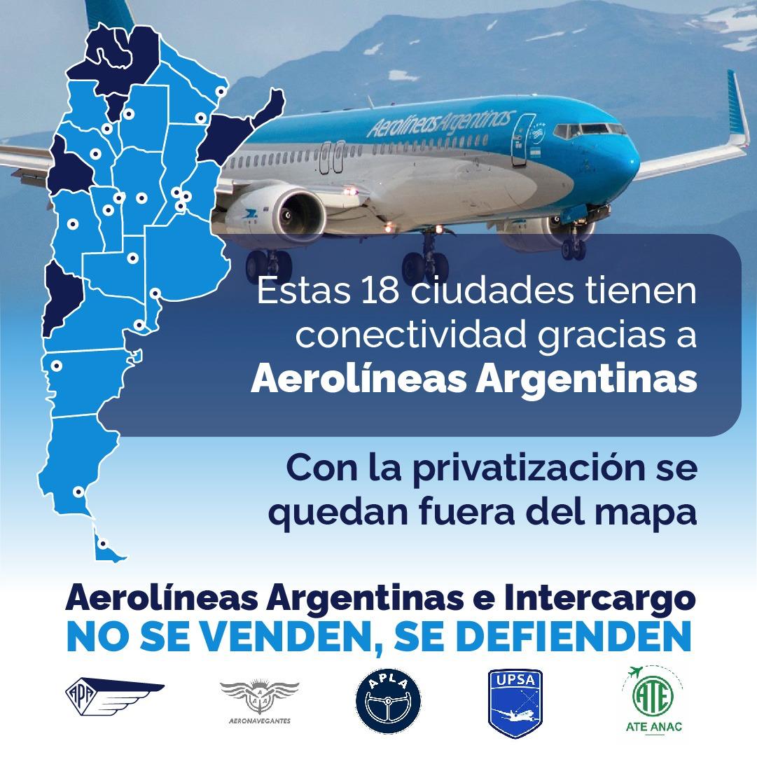 CarlaGaudensi's tweet photo. Rechazo al nuevo intento de privatizar Aerolíneas Argentinas e Intercargo.
Toda mi apoyo a los gremios en lucha @Aeronavegantes, @aplapilotos, @APAERONAUTICOS, @UPSA_Oficial, @ATE_ANAC y a todos los trabajadores.

#AerolineaNoSeVende
#AerolíneasIntercargoSeDefienden https://t.co/ap0s2wra2E