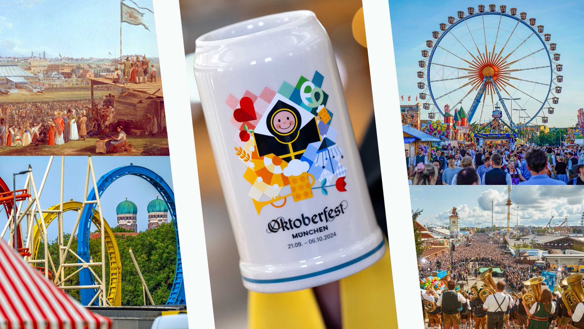 Every year, an official Oktoberfest 'Maßkrug' (Beer Stein) is presented.

The popular collector's item comes with a different motif each year.

Take part in our Oktoberfest quiz for a chance to win this year’s official Oktoberfest Beer Stein: uk.diplo.de/uk-en/germany-…