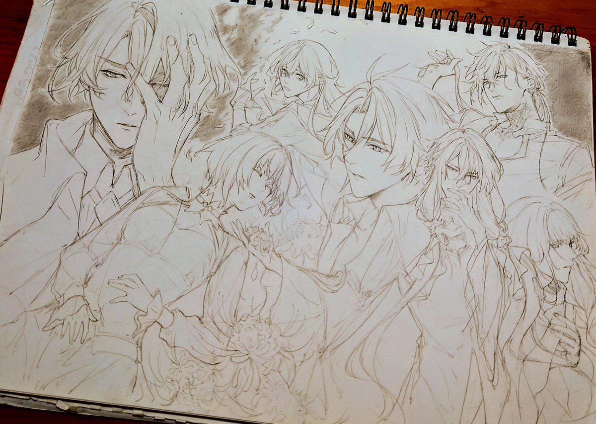 pio89kichittel's tweet image. これコンプ記念で描いてたんだけど結構経っちゃったんでまたFD終わったら新しく描こうと思いとりあえず供養