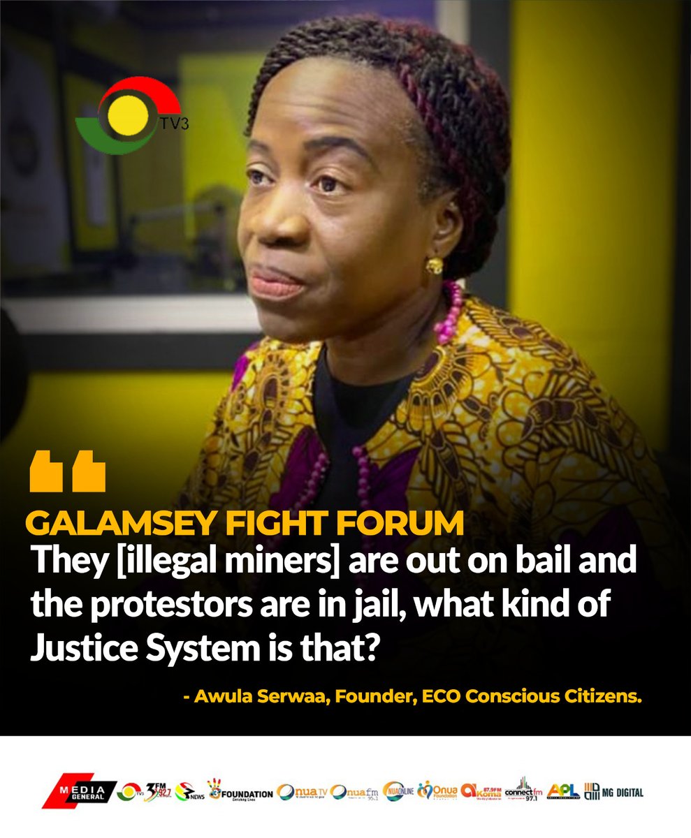 Coordinator of Eco-Conscious, Awula Serwah has described the arrest and remand of Democracy Hub protesters as an injustice.

#3NewsGH #UseYourVoice #StopGalamseyNow