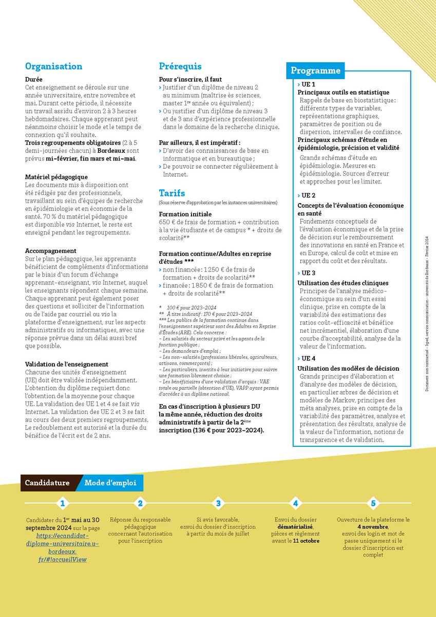 Isped (@isped_bordeaux) on Twitter photo #DiplomeUniversitaire #santรฉpublique
๐ฃ Pour candidater au ๐๐ ๐๐ฬ๐ญ๐ก๐จ๐๐๐ฌ ๐๐ญ ๐ฉ๐ซ๐๐ญ๐ข๐ช๐ฎ๐ ๐๐ง ๐ฬ๐ฏ๐๐ฅ๐ฎ๐๐ญ๐ข๐จ๐ง ๐ฆ๐ฬ๐๐ข๐๐จ๐ฬ๐๐จ๐ง๐จ๐ฆ๐ข๐ช๐ฎ๐ (๐๐๐๐๐)!
๐ Infos : urlr.me/!MPEME
Inscriptions : bit.ly/3wko21O #DiplomeUniversitaire #santรฉpublique
๐ฃ Pour candidater au ๐๐ ๐๐ฬ๐ญ๐ก๐จ๐๐๐ฌ ๐๐ญ ๐ฉ๐ซ๐๐ญ๐ข๐ช๐ฎ๐ ๐๐ง ๐ฬ๐ฏ๐๐ฅ๐ฎ๐๐ญ๐ข๐จ๐ง ๐ฆ๐ฬ๐๐ข๐๐จ๐ฬ๐๐จ๐ง๐จ๐ฆ๐ข๐ช๐ฎ๐ (๐๐๐๐๐)!
๐ Infos : urlr.me/!MPEME
Inscriptions : bit.ly/3wko21O