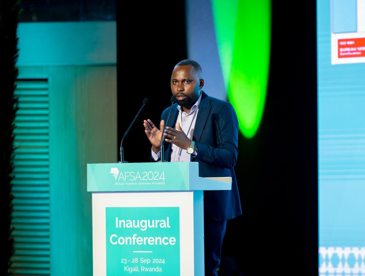 ForensicsRwanda's tweet photo. @AFSA_Africa Daud Jackobo Ngasa presents an in-depth analysis of forensic DNA services in Tanzania.  #AFSA2024 https://t.co/GQNpkLAFSP