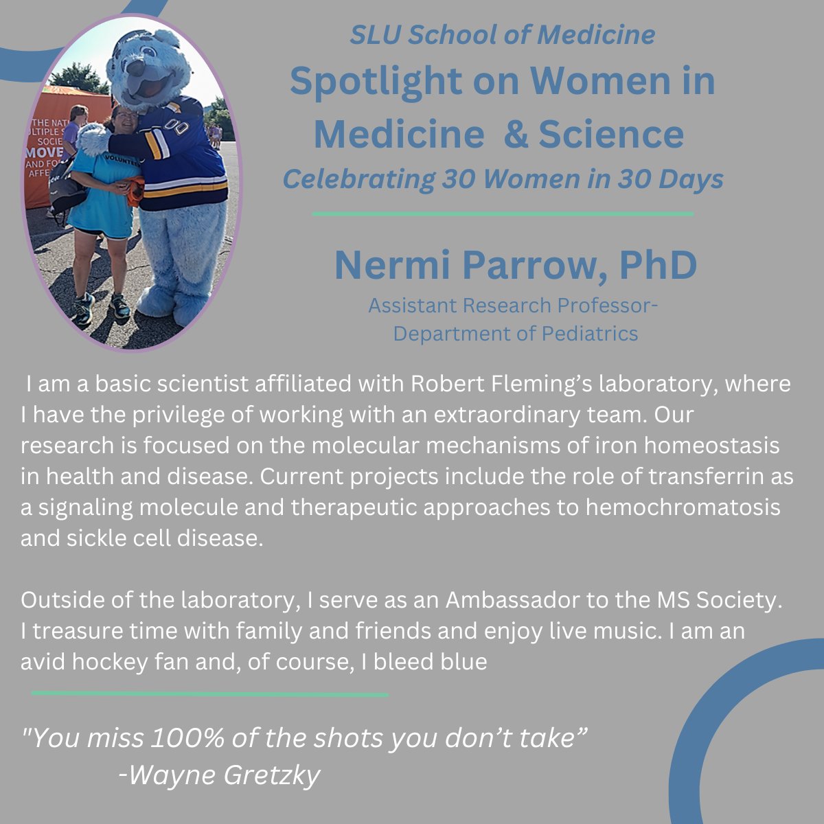 slusom's tweet photo. In honor of #WomenInMedicine month, we are celebrating "30 in 30" featuring 30 of our women faculty in 30 days! https://t.co/zdosw0nWPG