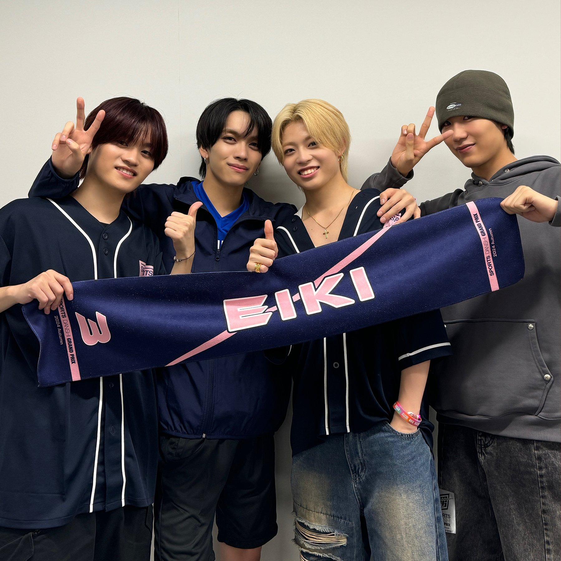 MAZZEL EIKI スポーツ男子頂上決戦　ベースボールシャツ　Lサイズ MAZZEL EIKI スポ男 ベースボールシャツ＆タオル ミュージシャン