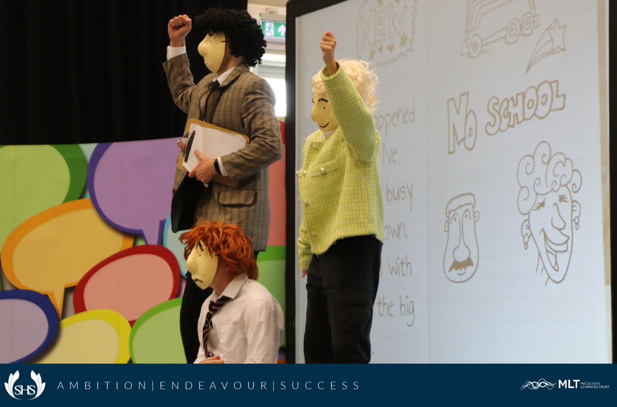 We are delighted to welcome back @theatrepie with their performance called Streetwise about street safety. The students were encouraged to consider how they keep themselves and others safe on their journeys to and from school.