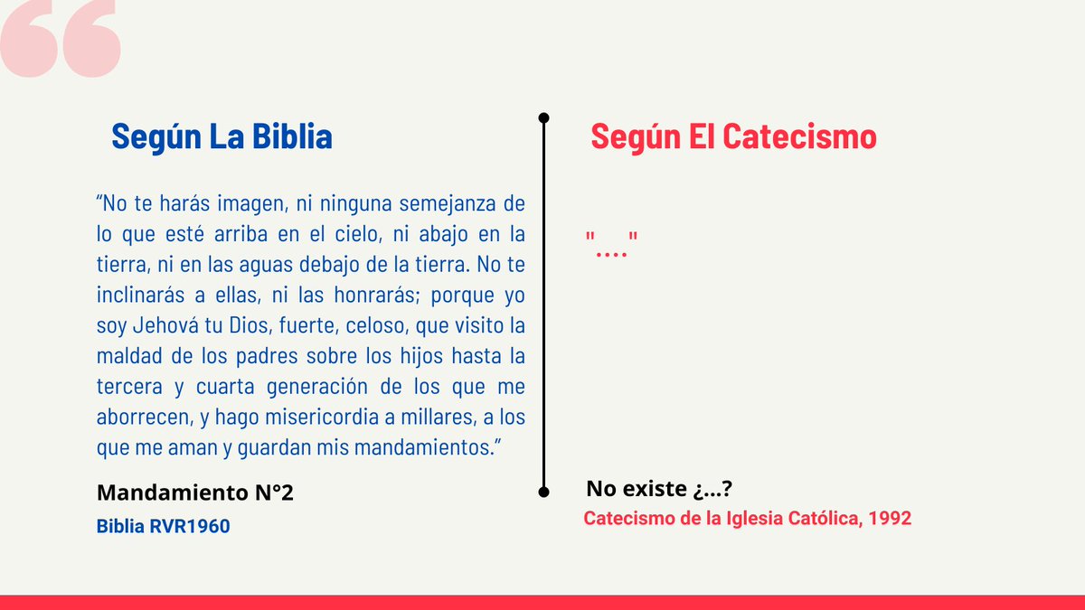 Easy_Biblia's tweet photo. #SabíasQué 💡

El segundo mandamiento bíblico no aparece en el Catecismo de la Iglesia Católica Romana. 

Esto me parece algo sospechoso. ¿Qué opinas al respecto? https://t.co/uCafIsGdjU
