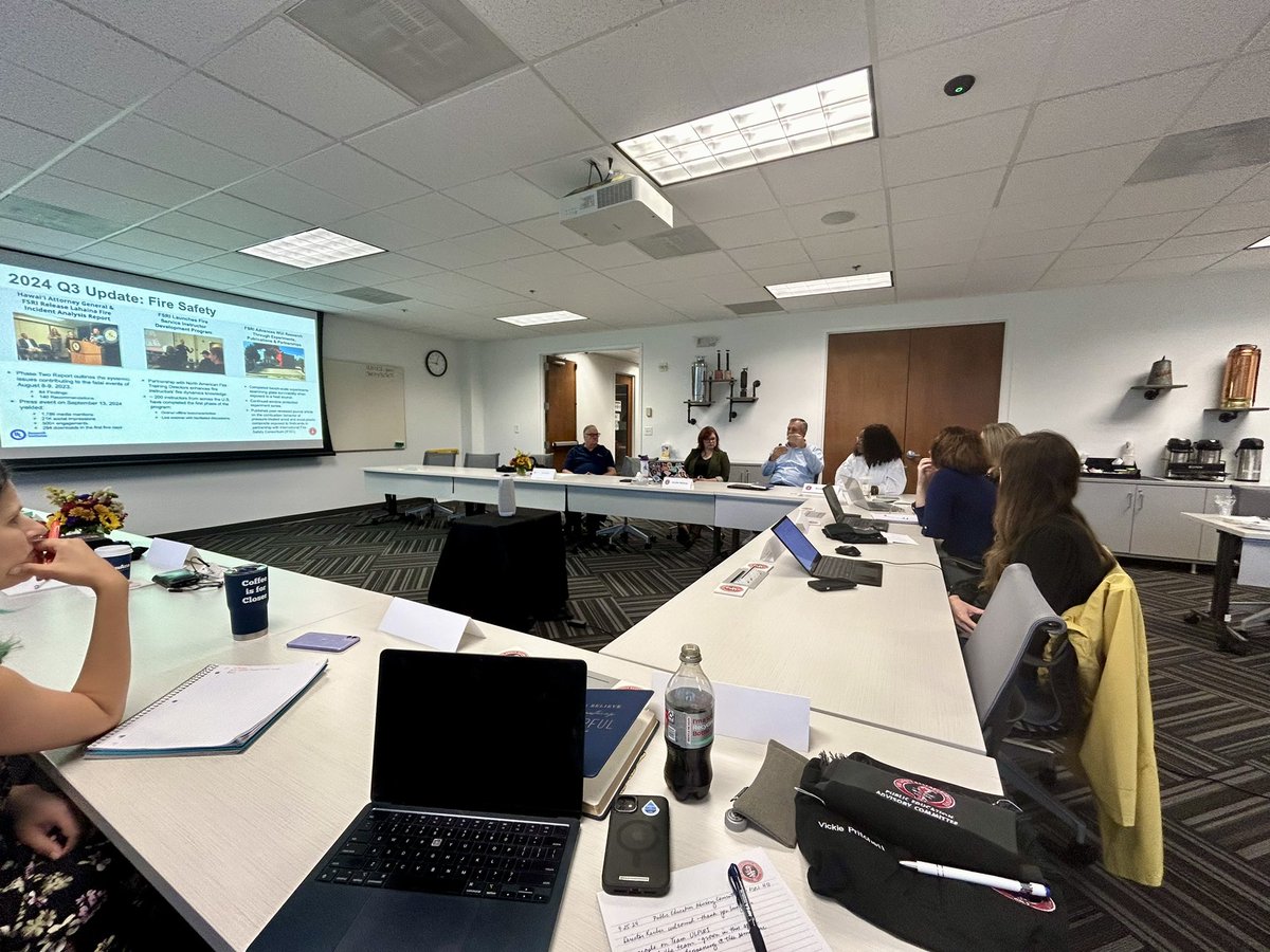 NFSAorg's tweet image. Partnerships matter! NFSA’s own @vickiep4 is honored to be on @FSRI_org #PublicEducationAdvisoryCommittee meeting this week in MD! #FireServiceOneVoice in action #PartnersInProgress