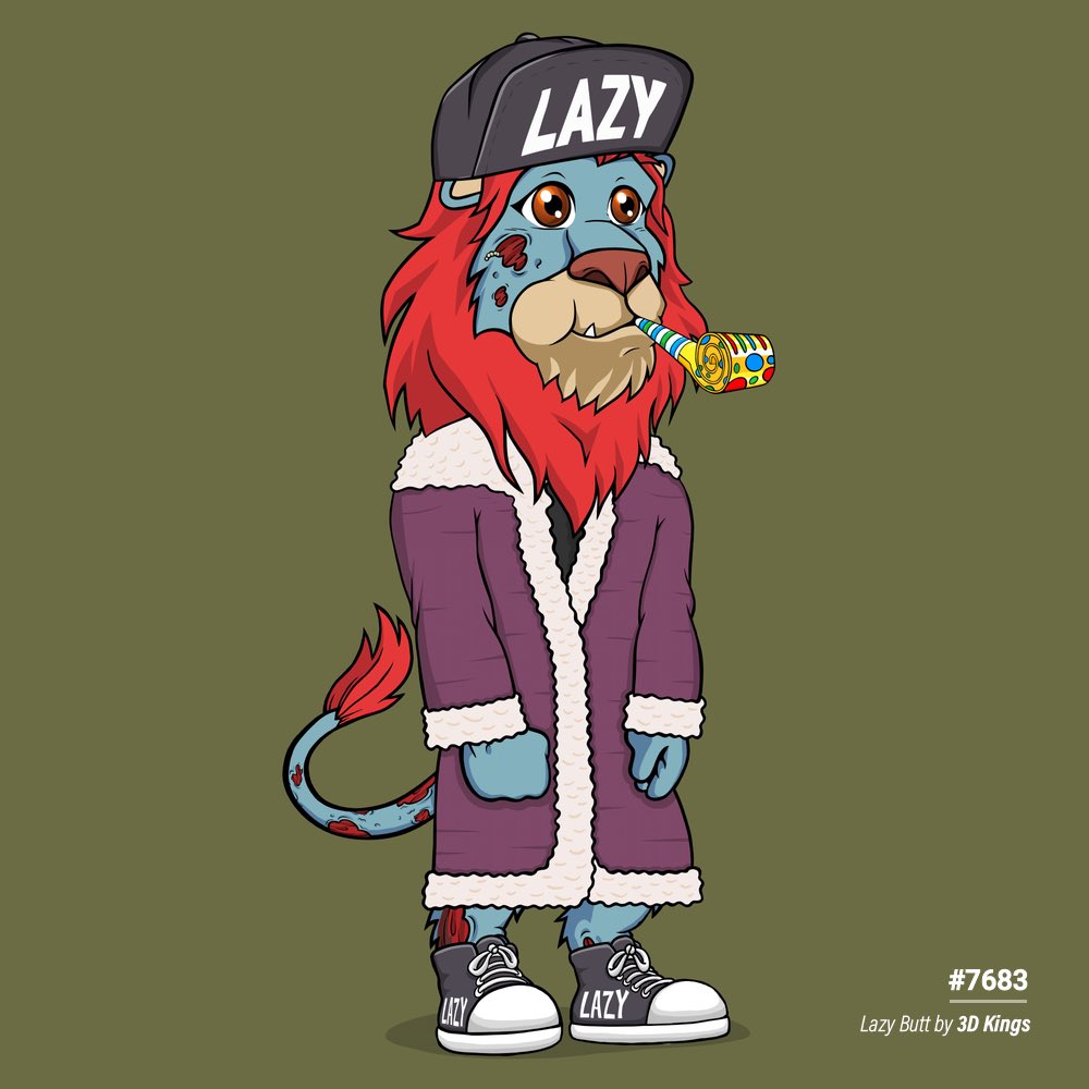 Huge shoutout to <a href="/C2Dougie/">Dougie</a> 💎
My 🦁 #7683 has been reunited with his butt 🤣 so he’s feeling much better for now!!! Next mission to reunite his cubs. 🙌 LFG <a href="/LazyLionsNFT/">Lazy Lions 👑</a>