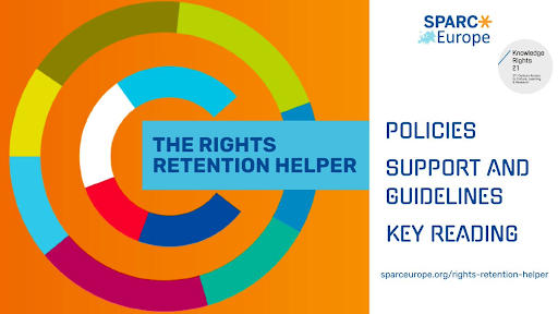 SPARC Europe (@sparc_eu) on Twitter photo The Project Retain <a href="/KR21org/">KnowledgeRights21</a> Rights Retention Helper provides information on the following:
- Institutional rights retention policies
- Support and guidelines
- Key reading on rights retention
Look at sparceurope.org/rights-retenti…
#RetainYourRights The Project Retain <a href="/KR21org/">KnowledgeRights21</a> Rights Retention Helper provides information on the following:
- Institutional rights retention policies
- Support and guidelines
- Key reading on rights retention
Look at sparceurope.org/rights-retenti…
#RetainYourRights