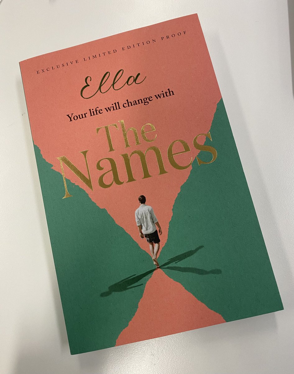 ellakroftpatel's tweet image. The most exciting book post to open! Thank you so much @JaveryaI for this gorgeous personalised proof of #TheNames 🤩 @Phoenix_Bks @orionbooks