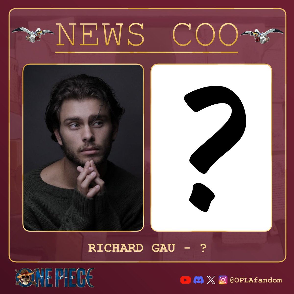 One Piece Live Action Fandom (@oplafandom) on Twitter photo Richard Gau is an actor confirmed for OPLA Season 2 as he was spotted at the Table Read. Who do you think he will play? Comment your best guesses!🏴☠️
<a href="/onepiecenetflix/">ONE PIECE(ワンピース) Netflix</a> <a href="/OP_Netflix_Fan/">ONE PIECE NETFLIX FAN</a> Richard Gau is an actor confirmed for OPLA Season 2 as he was spotted at the Table Read. Who do you think he will play? Comment your best guesses!🏴☠️
<a href="/onepiecenetflix/">ONE PIECE(ワンピース) Netflix</a> <a href="/OP_Netflix_Fan/">ONE PIECE NETFLIX FAN</a>
