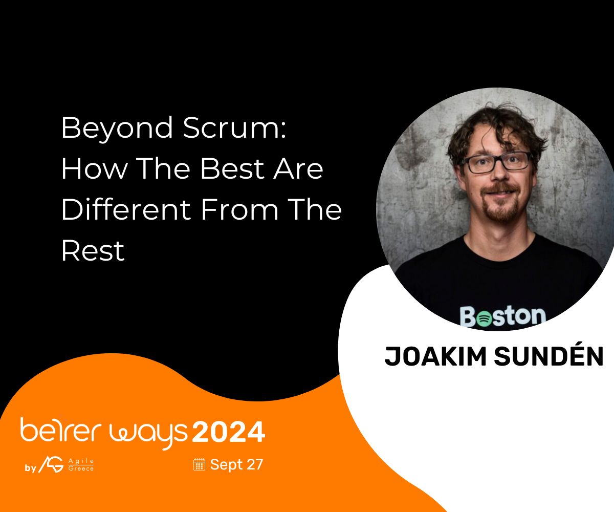 Excited to have Joakim Sundén <a href="/joakimsunden/">Joakim Sundén</a> at #BetterWays2024! Discover the secrets behind the 'Spotify Model' and how to create high-performing teams. betterways.gr