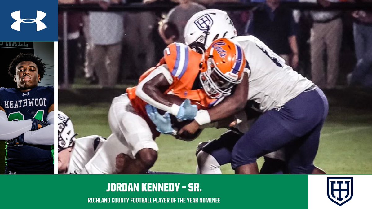 Congrats to '25 Jordan Kennedy on being nominated for the 2024 Richland County High School Player of the Year Award.

The award recognizes the top varsity senior football player who demonstrates great character, sharp intellect &amp; has a positive influence among his peers.

#GoHall