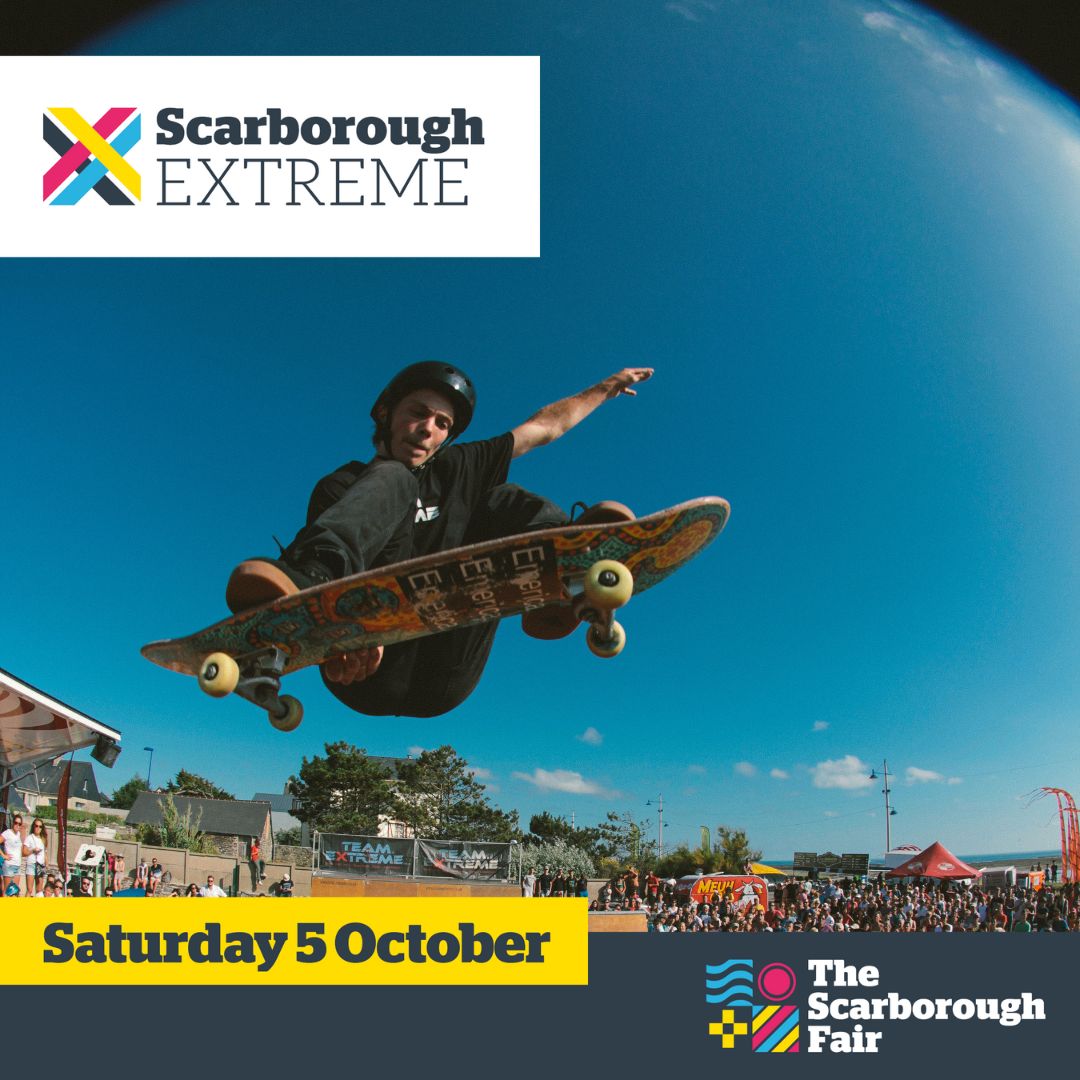 Join us next week for #ScarboroughExtreme.

Whether you’re a thrill-seeker, adrenaline junkie, or just someone looking to step out of your comfort zone, there's something for everyone on Saturday 5 October.

See, scarboroughfair.uk/extreme/