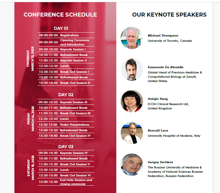 PMEDevent's tweet photo. Excited to welcome experts to the
@PMEDevent hosted by @magnus_group. Join us for insightful talks on Precision Medicine, March 13-15, 2025, in Rome, Italy. Don’t miss out!
🔗: https://t.co/KbrcZwasAE
 +1 702988 2320 
precision-medicine@magnusconference.com
#Precisionmedicne2025 https://t.co/ZCJ6wt6b9F