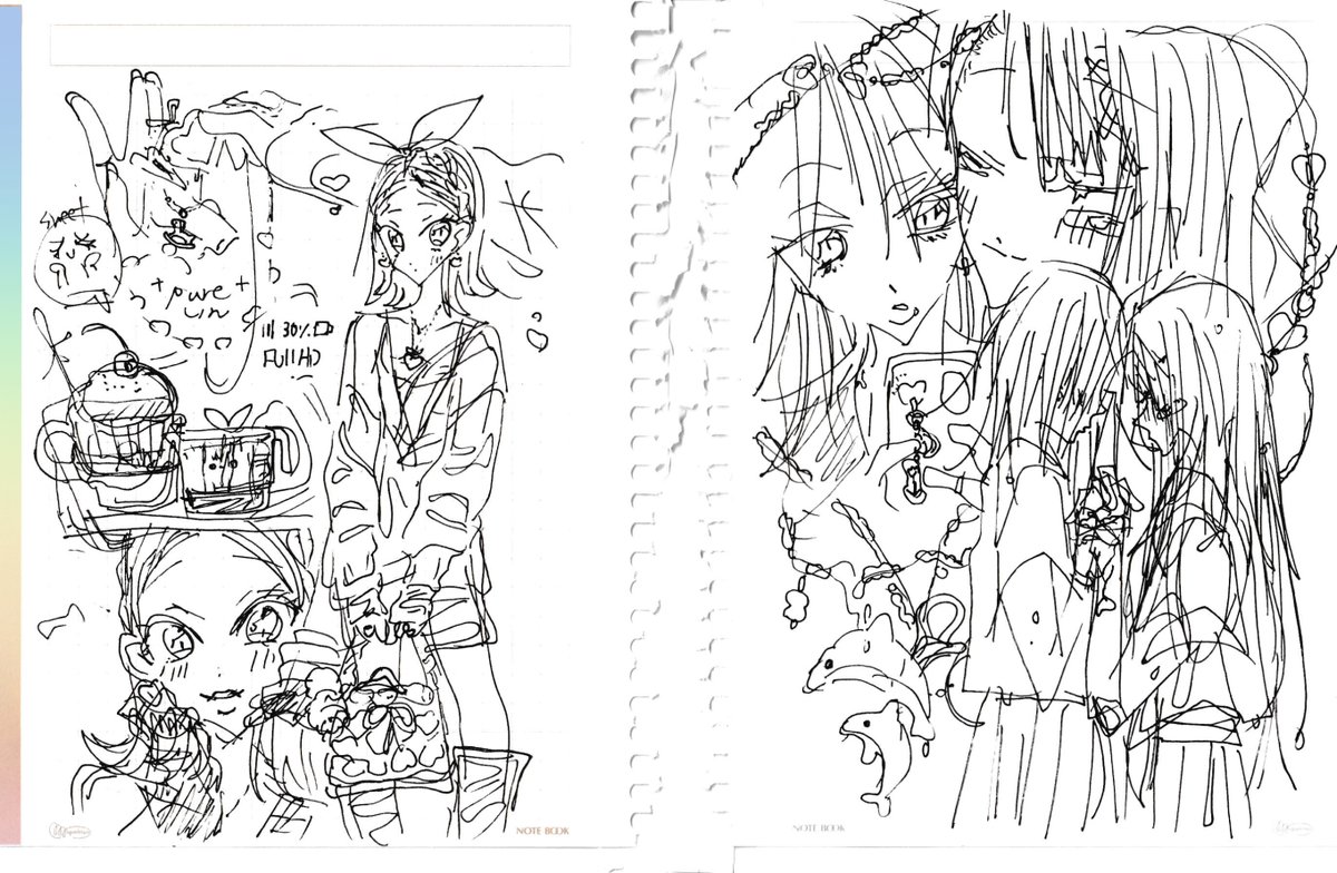 ←アイディアラフ   完成絵→ 