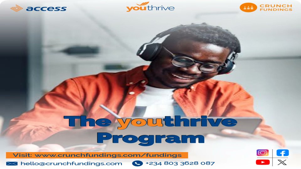 Crunchfundings's tweet photo. Apply for The youthrive Program to Empower, Uplift and Accelerate MSMEs by @myaccessbank 

Benefits ; This program is set to empower over 700,000 MSMEs with N50 billion in loans  

Deadline ;  31st December, 2025   

Link To Apply ; https://t.co/vVTJvUHgAC https://t.co/xvgki4xm0Z