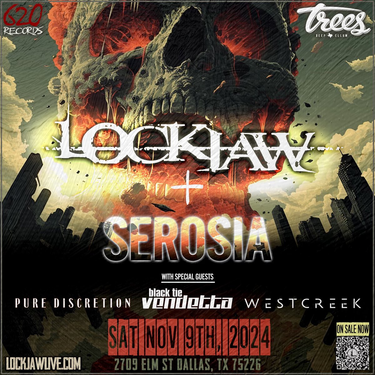 BTVband's tweet photo. We are pumped to be at @treesdallas on November 9th with our friends in Lockjaw and @Serosia ! Pure Discretion and Westcreek are on the bill too, so don’t miss out!

#blacktievendetta #btv https://t.co/HjXdIVtEST