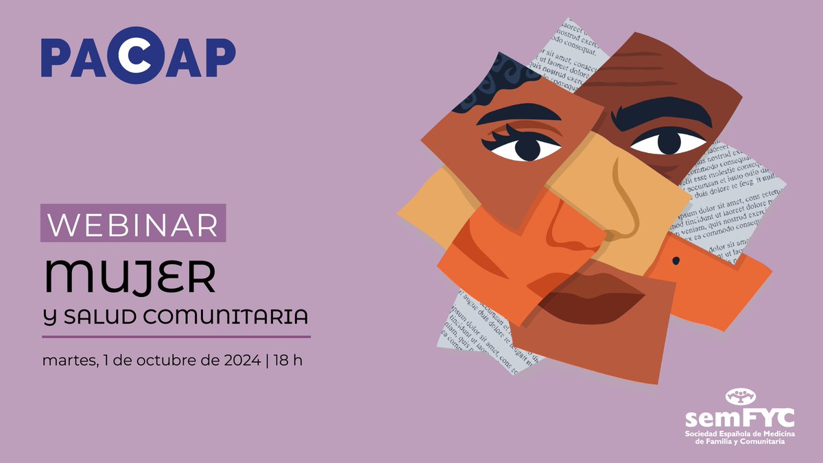 SOCALEMFYC's tweet photo. #QueNoSeTePase
📅1 de octubre
Webinar: mujer y salud comunitaria Programa de Actividades Comunitarias de Atención Primaria #Pacap
Inscripciones https://t.co/2F33zFWwk1 https://t.co/y2M53erPSH