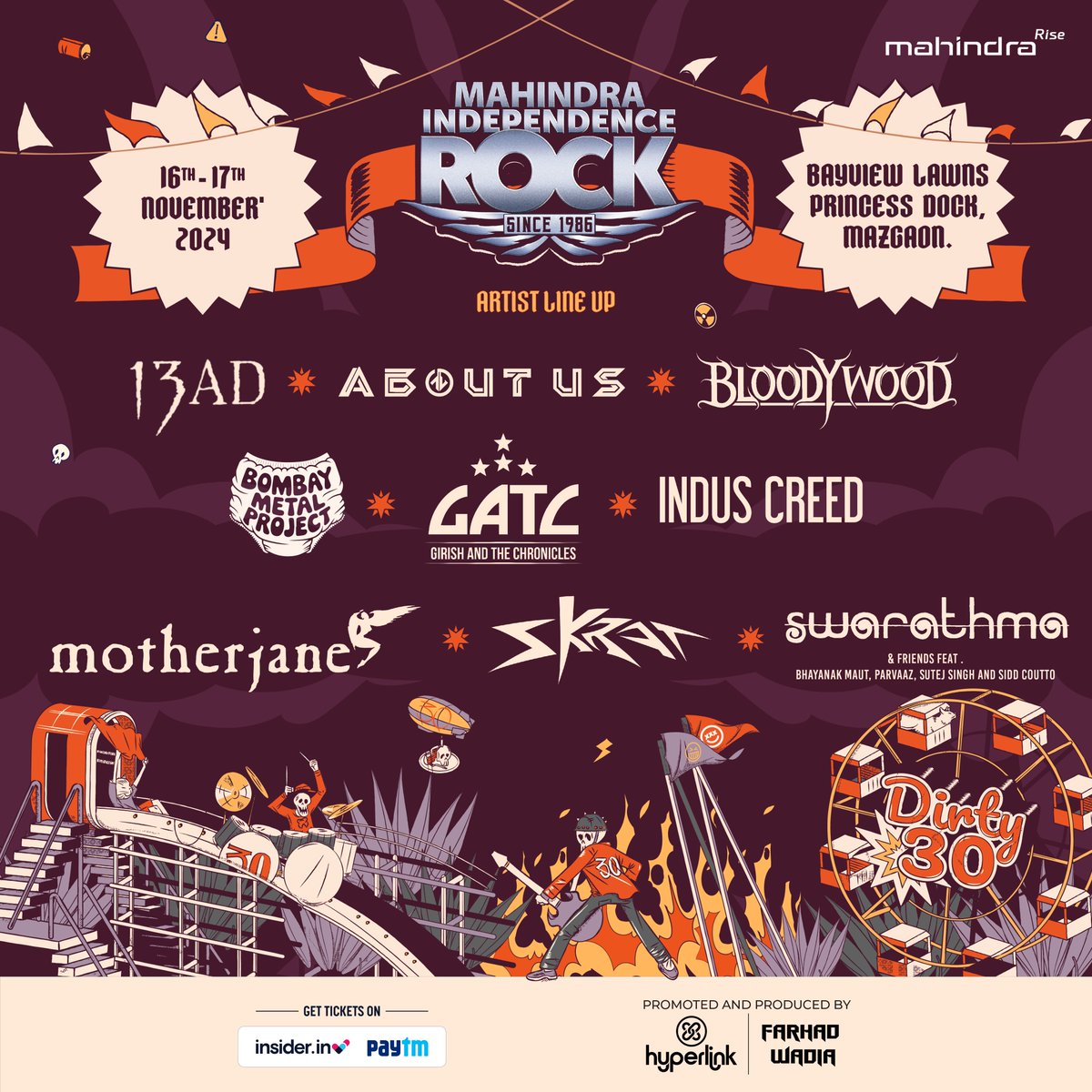 Independence Rock (@irock_india) on Twitter photo The wait is over, our epic line-up for an epic 30th edition is locked, loaded and ready to (rock n’) roll💥
Now hurry up and grab your tickets only on <a href="/insider_in_/">l_ovely.io</a>🤘
#MahindraIndependenceRock #IndependenceRock2024
#LineUpAnnouncement #LineUpReveal #Mahindra #IndianRock #Metal The wait is over, our epic line-up for an epic 30th edition is locked, loaded and ready to (rock n’) roll💥
Now hurry up and grab your tickets only on <a href="/insider_in_/">l_ovely.io</a>🤘
#MahindraIndependenceRock #IndependenceRock2024
#LineUpAnnouncement #LineUpReveal #Mahindra #IndianRock #Metal