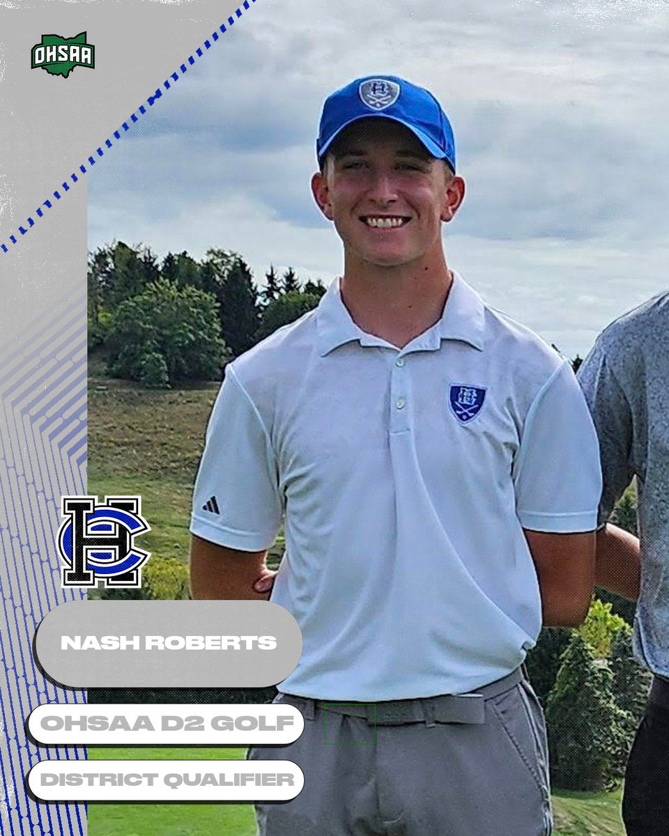 Congratulations Nash Roberts on qualifying for the OHSAA D2 District Golf Tournament!