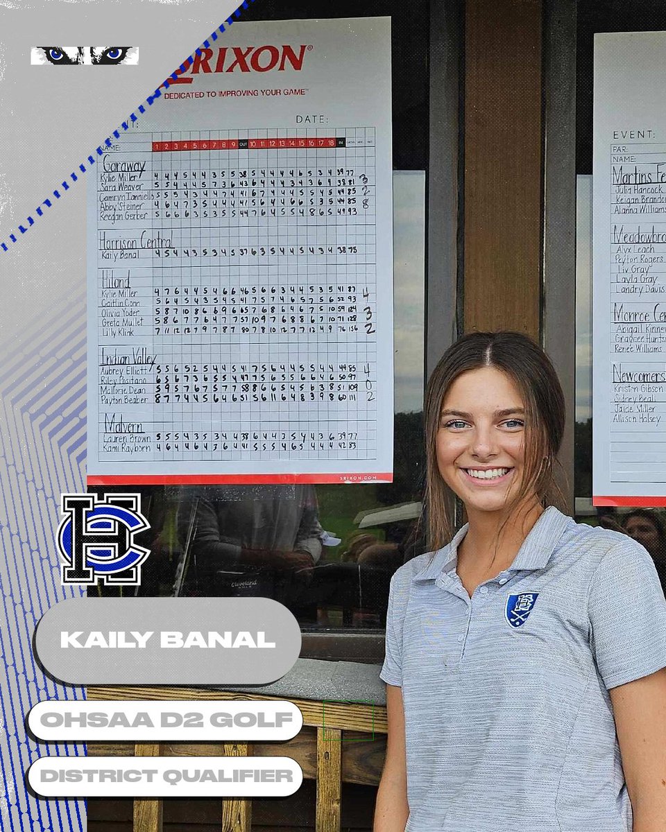 Congratulations Kaily Banal on qualifying for the OHSAA D2 District Golf Tournament!