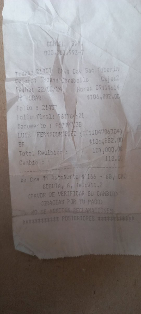 fr540160's tweet photo. @ClaroTeAyuda @ClaroColombia @ClaroColombia @ClaroTeAyuda Aquí esta el recibo de pago de lo que me están cobrando https://t.co/b0Ccyh8KTM