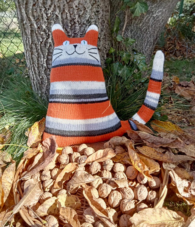 Our gorgeous #walnutcat!
#orangecat #marmaladecat #fall  #autumnvibes #giftideas #shopindie #etsy #handmadehour #craftbIzparty threewoollyowlsstore.etsy.com