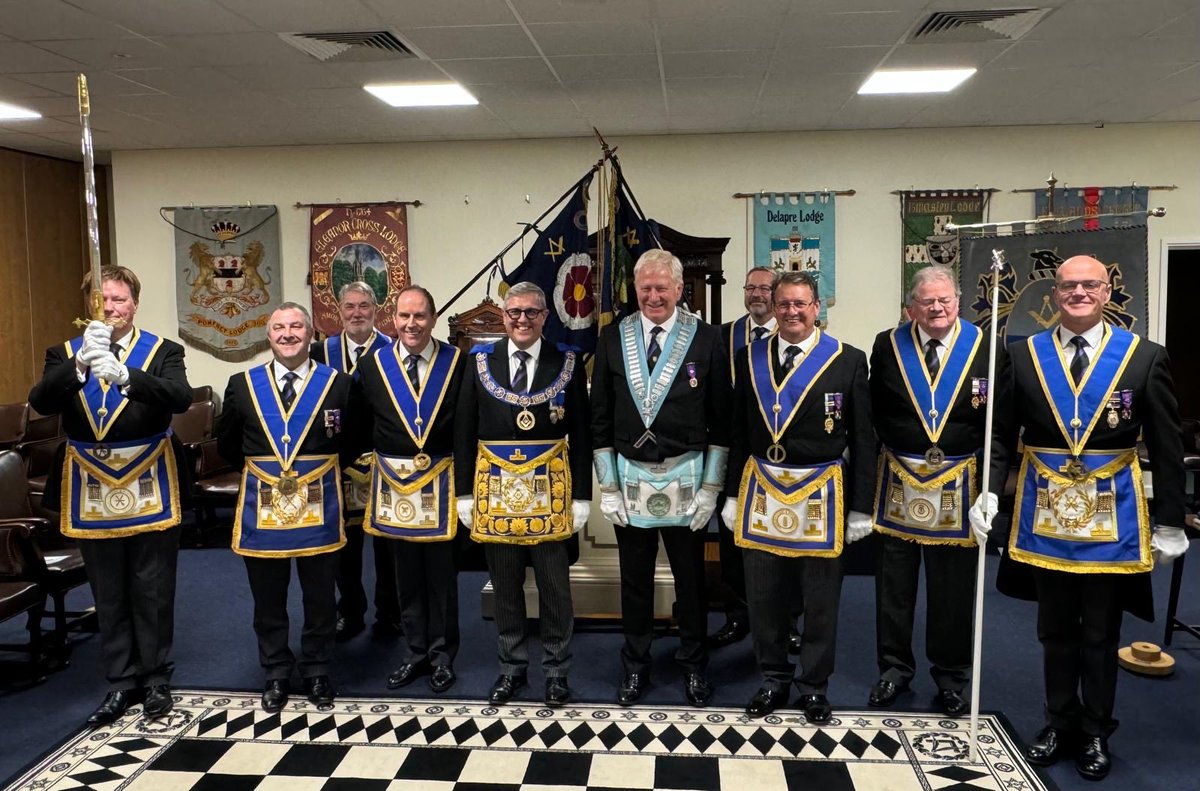 Mark Constant (@markconstant4) on Twitter photo Excellent evening rededicating Spellhoe Lodge’s banner as part of their 50Year celebrations. A full house with 104 in attendance. <a href="/NHMasons/">NorthantsHuntsMasons</a> <a href="/nhnymc/">NHNYMC</a> <a href="/Shaun_UGLE/">Shaun Butler ACIM</a> <a href="/UGLE_GrandLodge/">United Grand Lodge of England</a> #freemasonry Excellent evening rededicating Spellhoe Lodge’s banner as part of their 50Year celebrations. A full house with 104 in attendance. <a href="/NHMasons/">NorthantsHuntsMasons</a> <a href="/nhnymc/">NHNYMC</a> <a href="/Shaun_UGLE/">Shaun Butler ACIM</a> <a href="/UGLE_GrandLodge/">United Grand Lodge of England</a> #freemasonry
