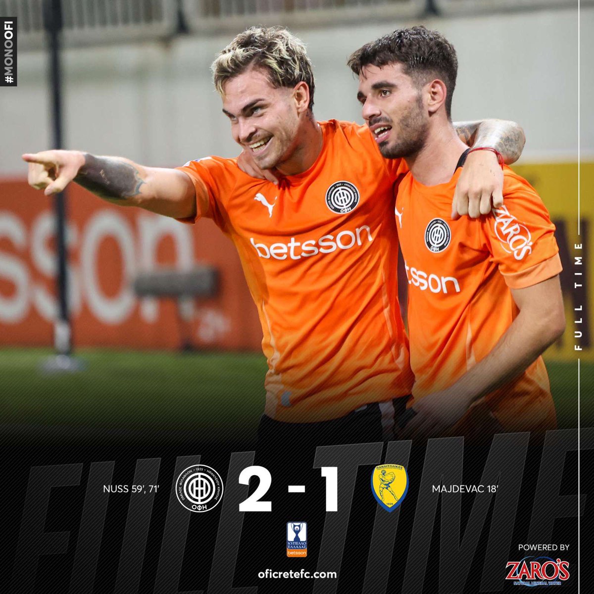 #oficretefc #ofifc #greece #football #crete #monoofi #ofipan #kypelloelladas