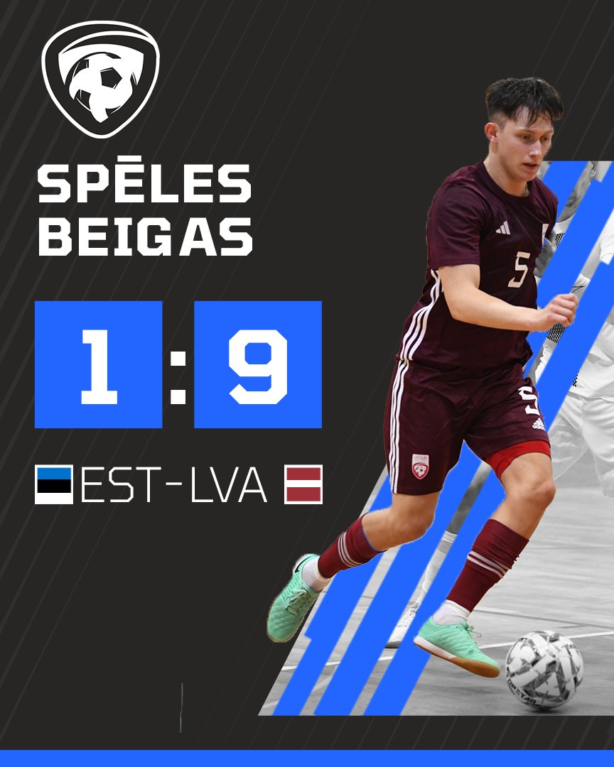 kajbumba's tweet photo. Telpu futbolistiem graujošākā uzvara kopš 2019. gada un pirms noslēdzošās turnīra spēles kopvērtējuma līderu gods 👏

⚽️ Mickēvičs (2), Piļipčuks (2), Ūdris (2), Kozlovskis, Strazdiņš, Fogels

▶️ https://t.co/vtAM76T7xb

#TelpuFutbols #FutsalWeek https://t.co/G5i84LmmAr