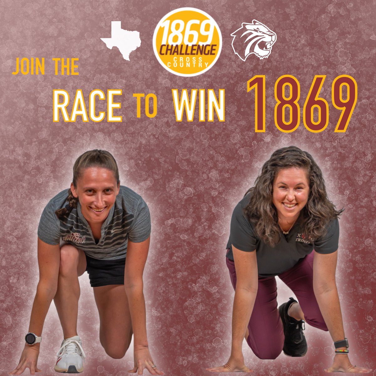 Even the coaches get into the #1869Challenge ! Donating directly to our program with the link in our bio does actually make our jobs easier. We love Trinity Athletics and the community we have here!