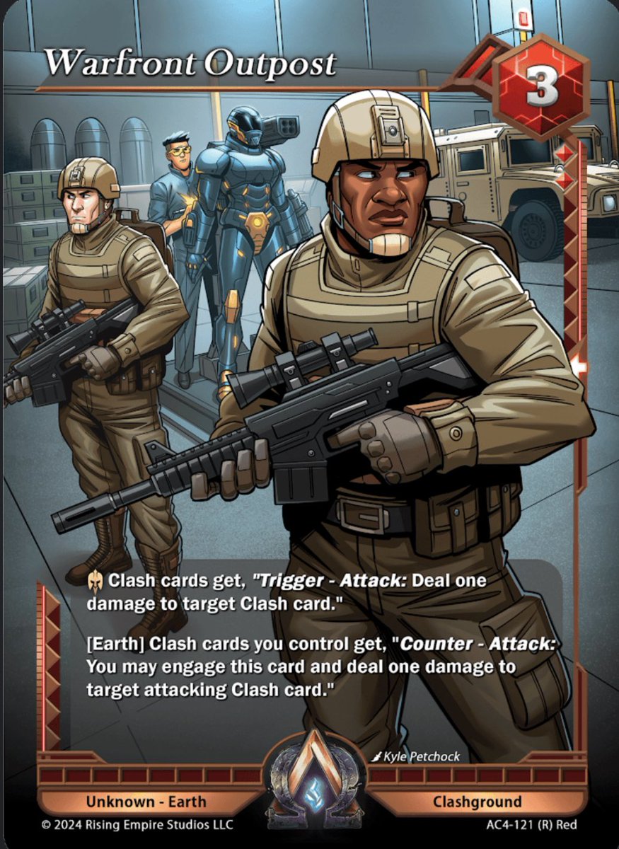 TCG_TALK's tweet image. Dealing damage on offense AND defense? SIGN ME UP! #AlphaClashTCG

I have the privilege to present another @AlphaClashTCG spoiler card! 

Time for earth to fight back!